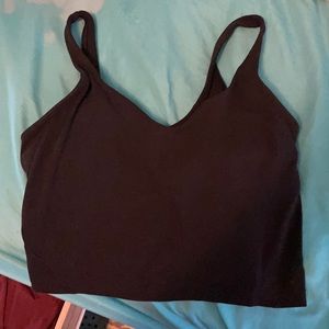 lululemon black align tank top size 6